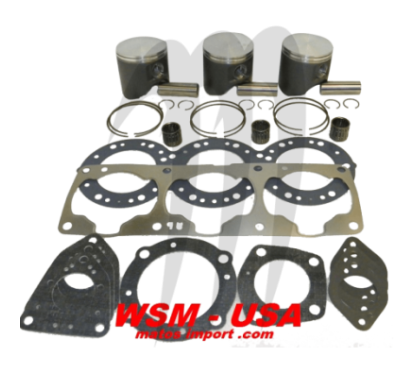 Photo Kit pistons platinum Kawasaki STX / ZXI (Cote +0.25mm) - Pièces Jet Ski, accessoires et entretiens - Matos import