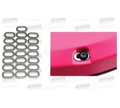 RIVA. Kit rondelles de coque supérieure alu