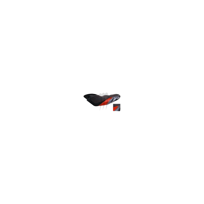 Housse de selle Racing FX 2012-2018 noir / rouge / alu Housse de selle Racing FX 2012-2018 noir / rouge / alu