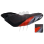 Housse de selle Racing FX 2012-2018 noir / rouge / alu Housse de selle Racing FX 2012-2018 noir / rouge / alu