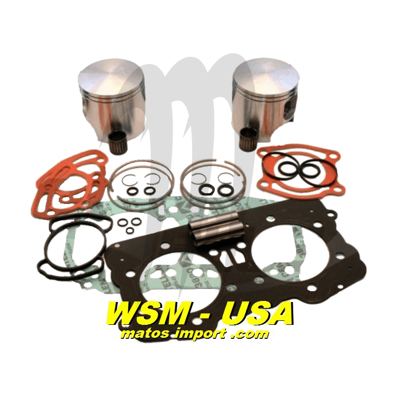 Kit pistons platinum Seadoo GTX / GSX / XP /RX (Cote +1mm)