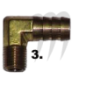 Brass Fitting , 90°
