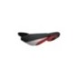 Seat cover, KAWASAKI,  ULTRA-250X / ULTRA-260X, black / red carbon  / silver