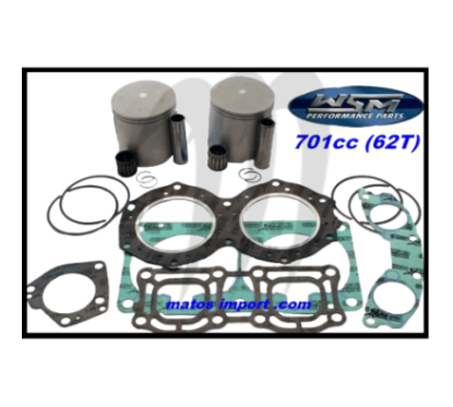 Photo WSM-USA. Kit Pistons Platinum Yamaha 701 62T  (Cote +0.50mm) - Pièces Jet Ski, accessoires et entretiens - Matos import