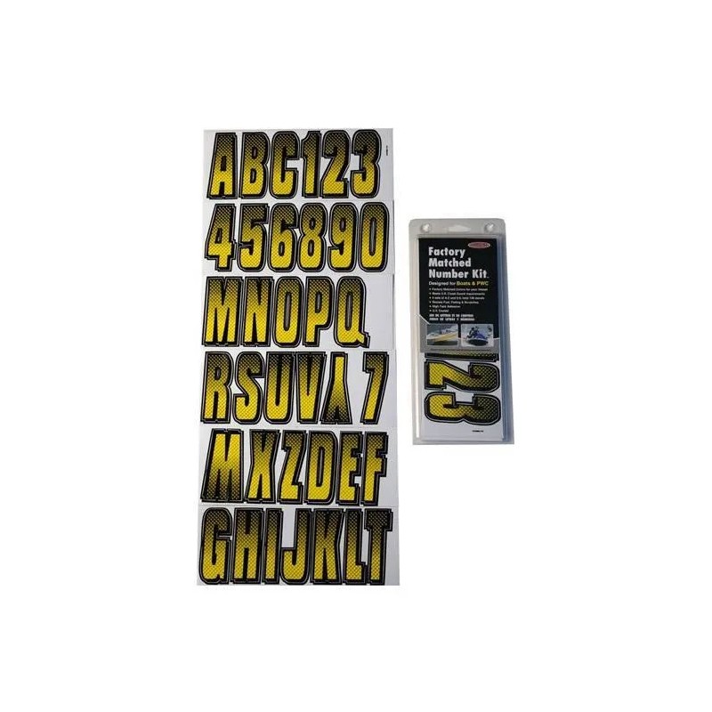 registration kit,  CARBON  yellow ( 146 pieces )