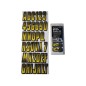 HARDLINE PRODUCT . Kit Immatriculation,  CARBONE JAUNE ( 146 pieces )