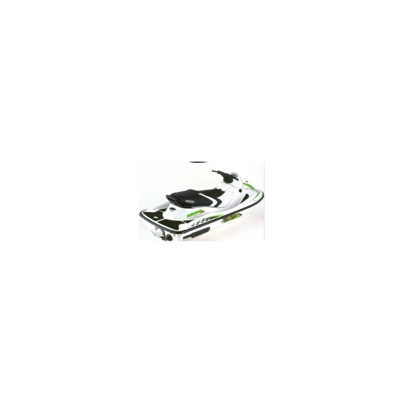 HYDRO-TURF. Housse de selle STX1200R (02-05)/ STX12-F (03-05)/ STX900 noir / blanc